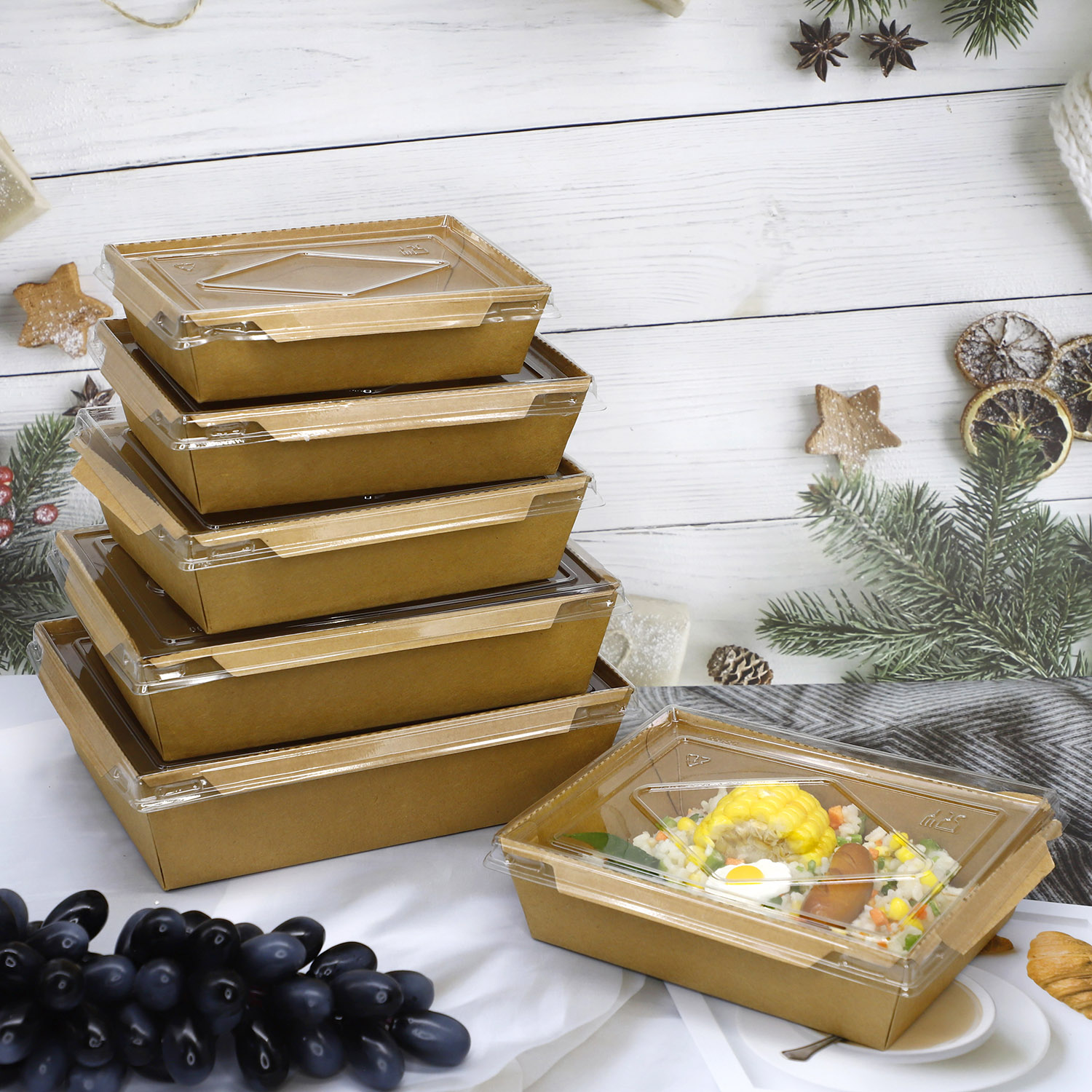 Kraft paper food container (5)